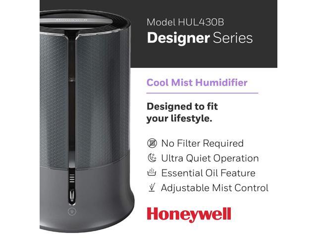 Honeywell Designer Series Cool Mist 1.25 gal Humidifier, Black HUL430B