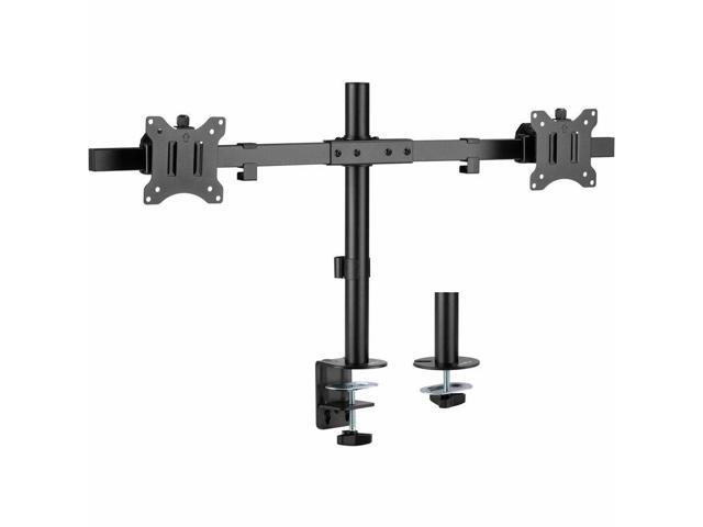 Rocstor ErgoReach EP3 Dual Monitor Pole Mount, C-Clamp & Grommet, Black