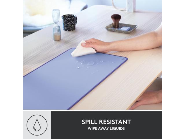 Logitech - Desk Mat Studio Series Extended Mouse Pad with Spill-resistant Durable Design (Large) - Lilac - image 7