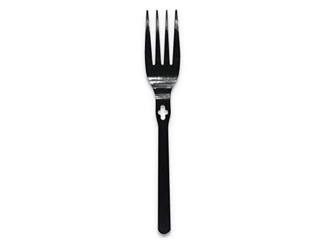 Fork WeGo Polystyrene Fork Plastic Black 1000/Carton 54101101