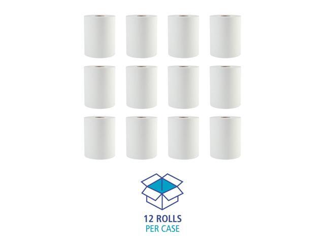Boardwalk Hardwound Paper Towels 1-Ply White 2' Core 12 Rolls/Carton 8123