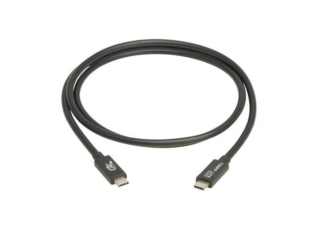 Tripp Lite USB4 40Gbps Cable (M/M) - USB-C, 8K 60 Hz, Black, 1.2m U521-1P2M-BK
