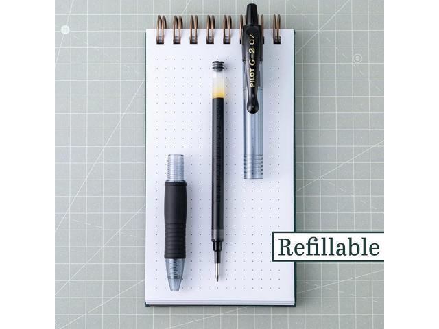 Pilot G2 Premium Retractable Gel Pen Fine Tip Black/Blue 10Ct 18259