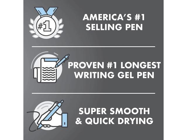 Pilot G2 Premium Retractable Gel Pen Fine Tip Black/Blue 10Ct 18259
