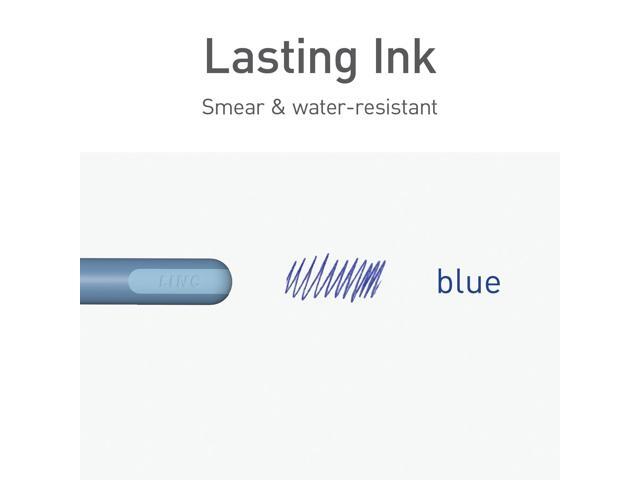 PENTONIC Gel Pen Stick Fine 0.7 mm Blue Ink Frosted Blue Barrel 10/Pack PEN13085