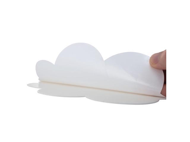 Self Stick Dry Erase Clouds Laminated Foam Surface 7' x 10' White 10/Pack PAC9014