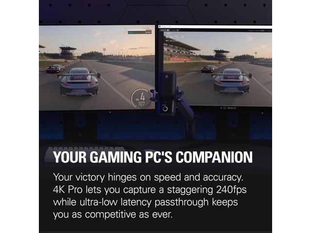 Elgato - 4K Pro – 8K60 Passthrough/4K60 Capture for PC, Nintendo Switch 2, PS5, Xbox Series X with HDMI 2.1, VRR, HDR10 - Black - image 9