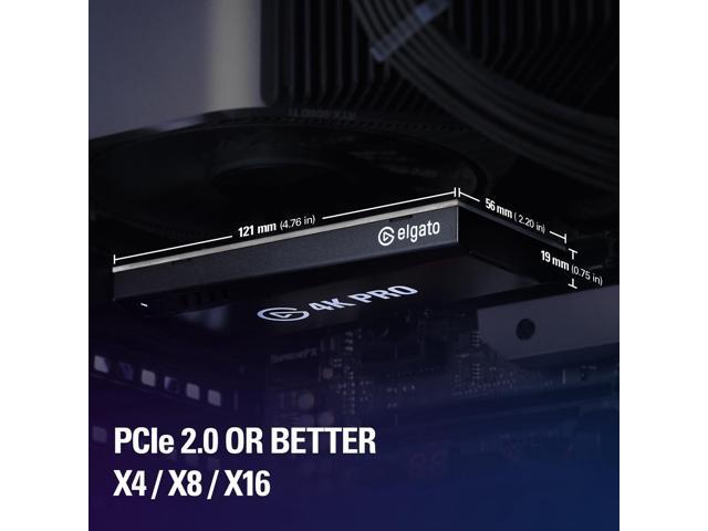 Elgato - 4K Pro – 8K60 Passthrough/4K60 Capture for PC, Nintendo Switch 2, PS5, Xbox Series X with HDMI 2.1, VRR, HDR10 - Black - image 10