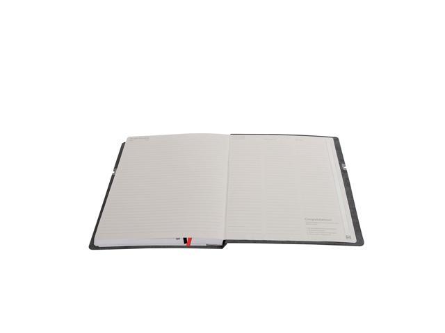 TruRed Large Mastery with Pocket Journal Narrow Rule Charcoal/Red 192 Sheets