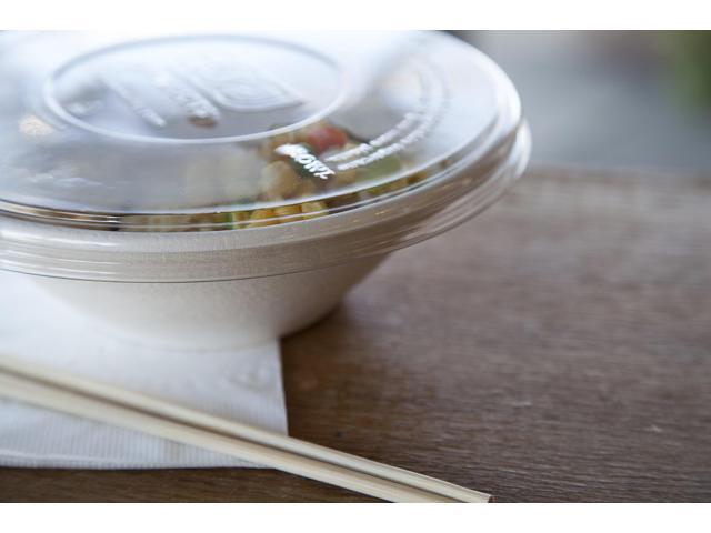 Eco-Products EP-BLRLID Worldview 100 Percent Recycled Content Lid - 7.93' Diameter x 0.6' height - Clear - 400/Carton