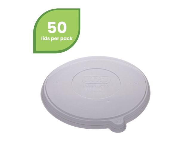 Eco-Products EP-BLRLID Worldview 100 Percent Recycled Content Lid - 7.93' Diameter x 0.6' height - Clear - 400/Carton