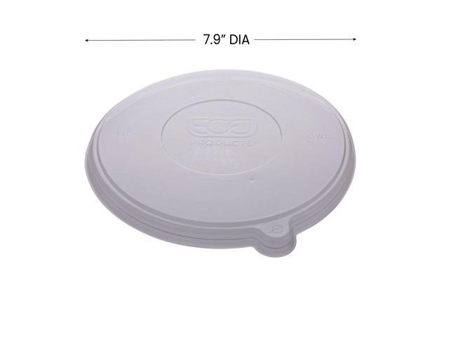 Eco-Products EP-BLRLID Worldview 100 Percent Recycled Content Lid - 7.93' Diameter x 0.6' height - Clear - 400/Carton