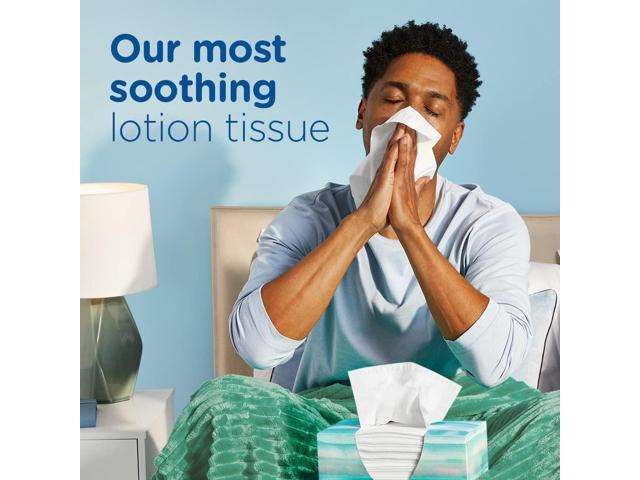 Plus Lotion Facial Tissue 2-Ply White 124 Sheets/Box 24 Boxes/Carton 80337535