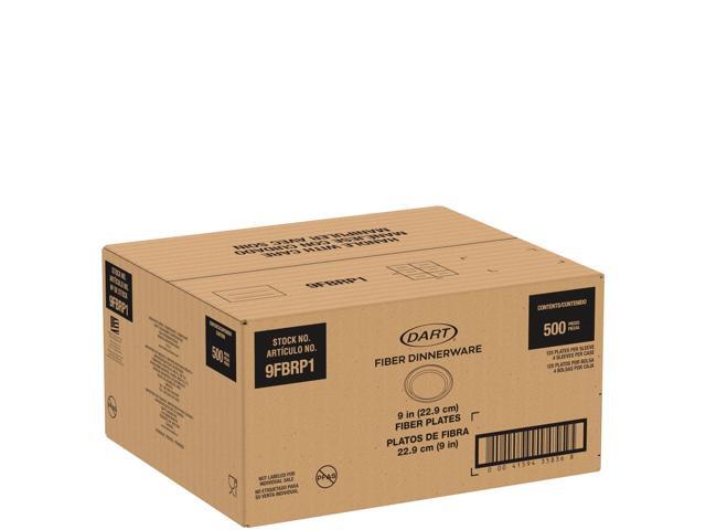 Compostable Molded Fiber Dinnerware ProPlanet Seal Plate 9' dia Natural 500/Carton 9FBRP1