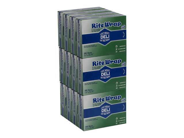 Dispens-A-Wax Waxed Deli Patty Paper 10.75 x 7.5 500/Box 12 Boxes/Carton RW86W