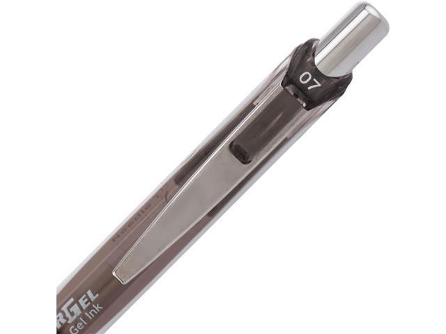 Pentel EnerGel Pearl Gel Pen Retractable Medium Black Ink Dozen BLN77PWA