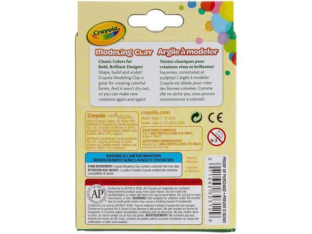 Crayola Modeling Clay, 4.8 Ounce Pack, Set of 8 Classic Colors