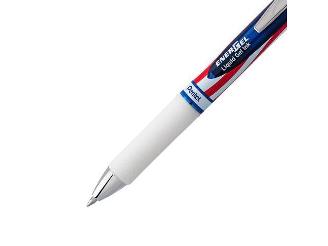 EnerGel RTX Stars and Stripes Gel Pen Retractable Medium 0.7 mm Black Ink Dozen