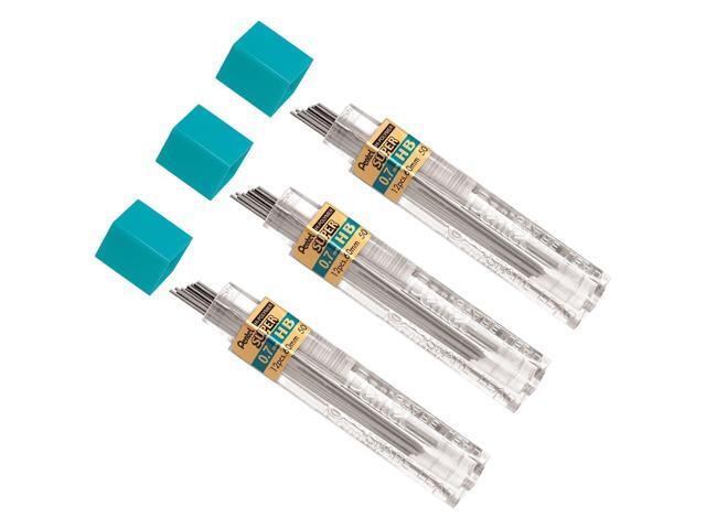 Super Hi-Polymer Lead Refill, 0.7 mm, HB, Black, 36/Pack