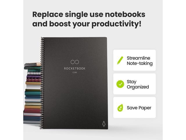 Core Smart Notebook College Rule Infinity Black Cover 18 8.8x6 Sheets EVR2ERCAFR