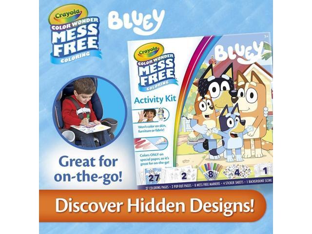 Crayola Bluey Color Wonder Activity Kit w/27 Coloring Pages 75-7161