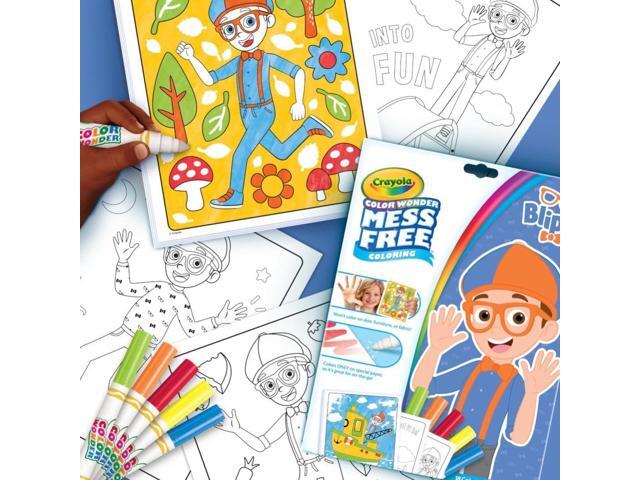 Crayola Blippi Color Wonder Kit, 18 Coloring Pages, 5 Markers 75-2726