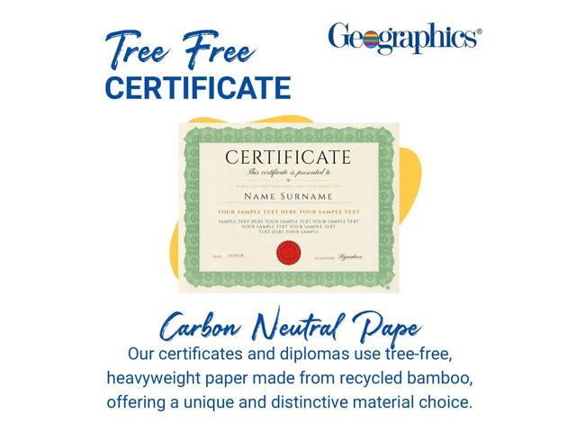 Award Certificates 8.5 x 11 Natural with Green Braided Border 15/Pack 49016