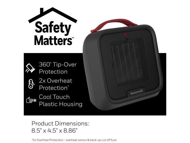 Honeywell - UberHeat 5 Ceramic Heater - Black - image 6