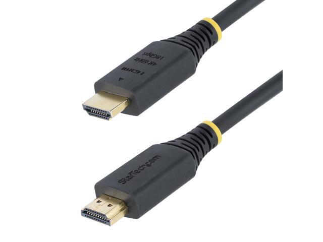 StarTech 3ft 0.9m Premium Certified High Speed HDMI Cable 4K 60Hz/1440p 144Hz 18Gbps UHD HDMI 2.0 Cord TPE Jacket