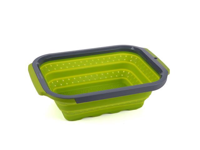 Progressive PS-3509 Collapsible Silicone Over-the-Sink 6 Qt Colander