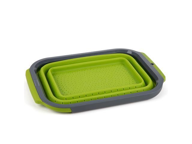 Progressive PS-3509 Collapsible Silicone Over-the-Sink 6 Qt Colander