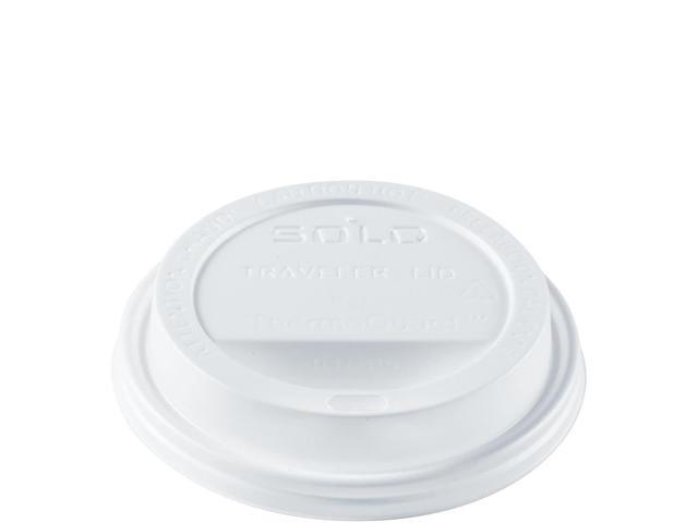 Traveler Sip Through Lids for ThermoGuard Hot Cups Fits 12 oz to 24 oz Hot Cups Plastic White 1200/Carton TL1224TG