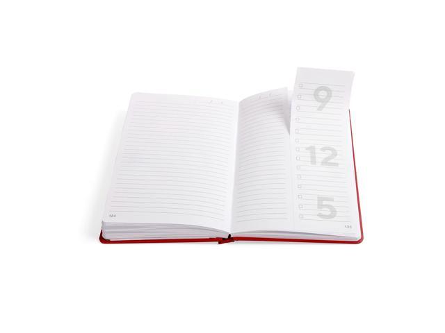 Medium Starter Journal 1-Subject Narrow Rule Red Cover 192 8 x 5 Sheets TR58411