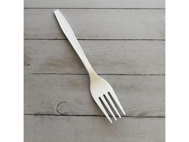 Heavyweight Polypropylene Cutlery Fork 7.09' Plastic White 1000/Carton BWKFORKWHPP