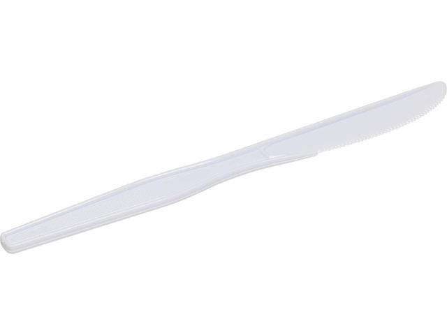 Plastic Cutlery Mediumweight Knife White 1000/Carton PKM21