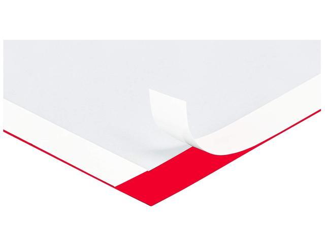 Deflecto Self-Adhesive Sign Holder 8.5x11' Red 68776R