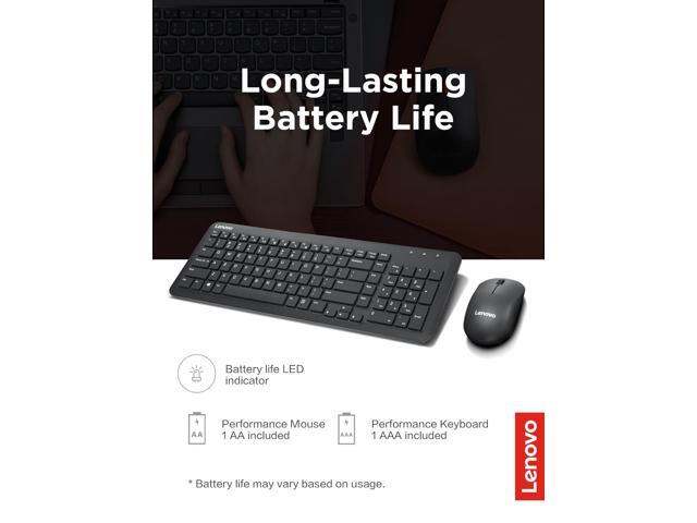 Lenovo 300 Wireless Combo Keyboard and Mouse - US English - image 2