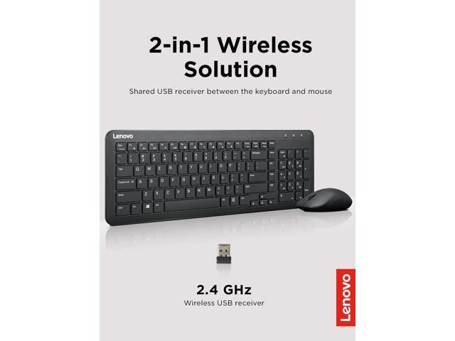 Lenovo 300 Wireless Combo Keyboard and Mouse - US English - image 5