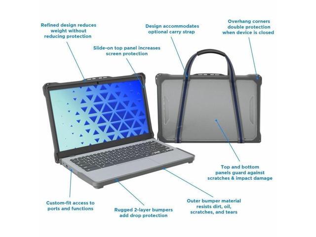 MAXCases Extreme Shell-F2 Slide Case for HP Fortis Chromebook G10 11' (Gray/Clear)