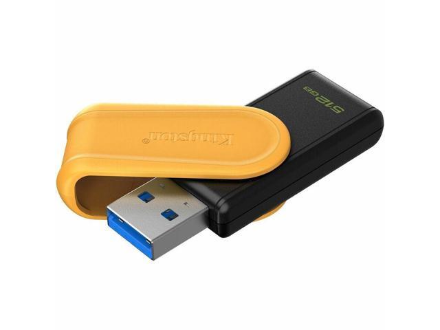 Kingston DataTraveler Exodia S USB Flash Drive - 512 GB - USB 3.2 (Gen 1) - Black, Yellow - 5 Year Warranty