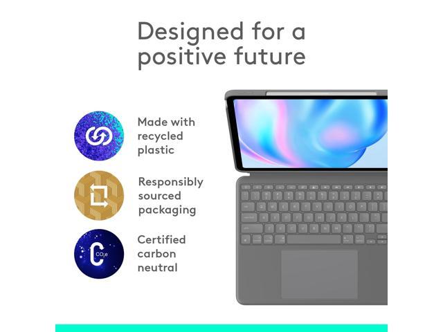 Logitech - Combo Touch iPad Air 13-inch - Latest Model (M2, M3 & M4), iPad Air (5th gen) Keyboard Case with Detachable Keyboard - Oxford Gray - image 2