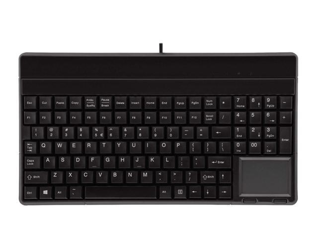 Cherry SPOS G86-62401 Compact Keyboard with Integrated Touchpad Black