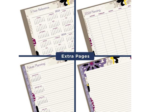 Vienna Weekly/Monthly Appointment Book 11 x 8.5 Purple 2024 122905