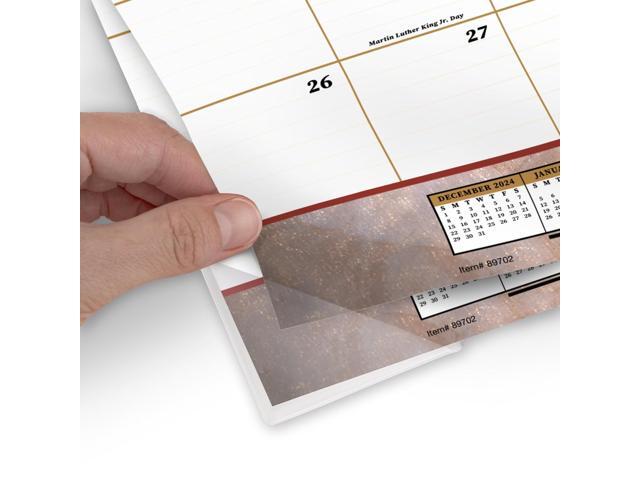 At-A-Glance Marbled Desk Pad 22 x 17 Marble Burgundy 2026 89702
