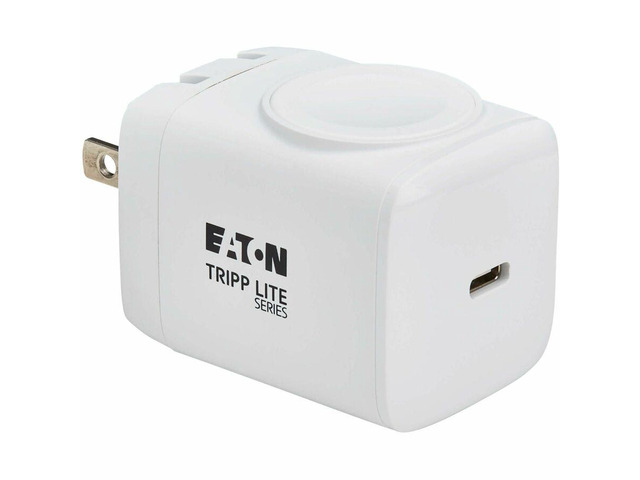 Eaton Tripp Lite Series 30W USB-C Wall & Travel Charger with Apple Watch Pad MFi