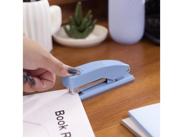 Cub Compact Metal Staplers 20 Sheet Capacity Electric Blue S701069