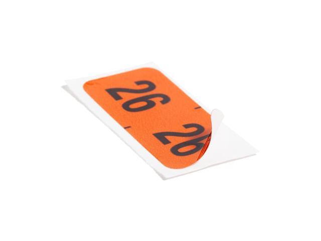 Smead ETYJ Color-Coded 2026 Labels, 1-1/2 x 3/4 in., Orange, 500/Roll in a Dispensing Box (68326)