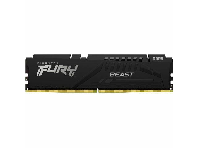 Kingston FURY Beast RAM Module - For Motherboard - 32 GB (1 x 32GB) - DDR5-5600/PC5-44800 DDR5 SDRAM - 5600 MHz Single-rank Memory - CL36 - 1.25 V...