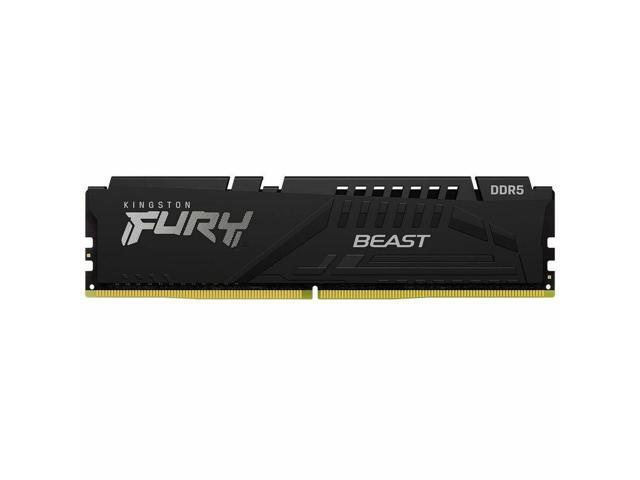 Kingston FURY Beast RAM Module - 32 GB - DDR5-6000/PC5-48000 DDR5 SDRAM - 6000 MHz Single-rank Memory - CL36 - 1.35 V - On-die ECC - 288-pin - DIMM...