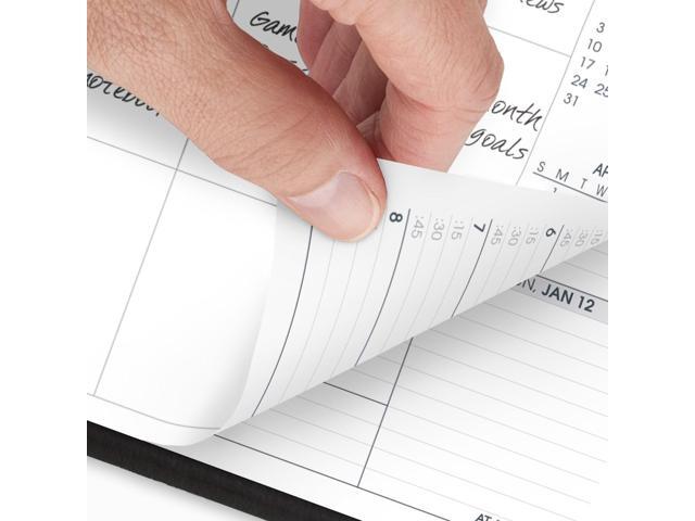 AT-A-GLANCE Triple View 2026 Weekly Monthly Appointment Book, Black, Large, 8 1/4' x 11'